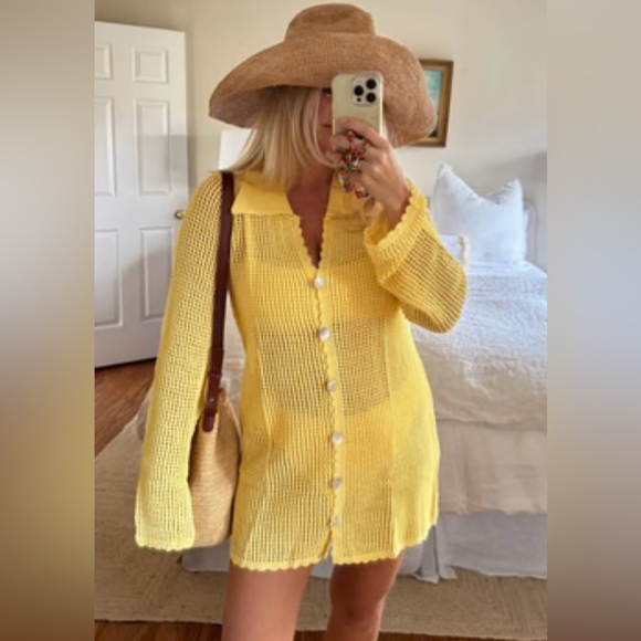 Show Me Your MuMu Button Up Cover-Up - Picture 1 of 5